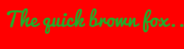 Image with Font Color 1BB029 and Background Color FF0000